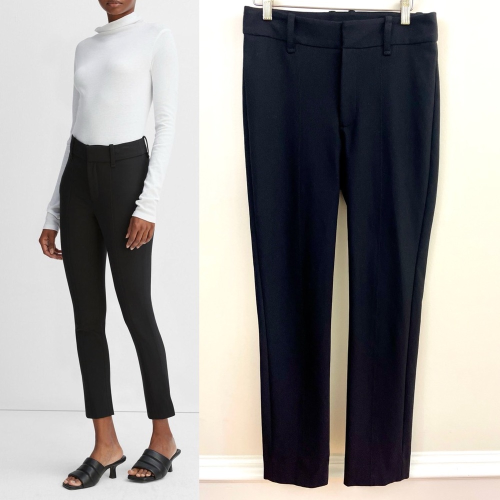 Vince High Rise Cigarette Pant, Black, EUC